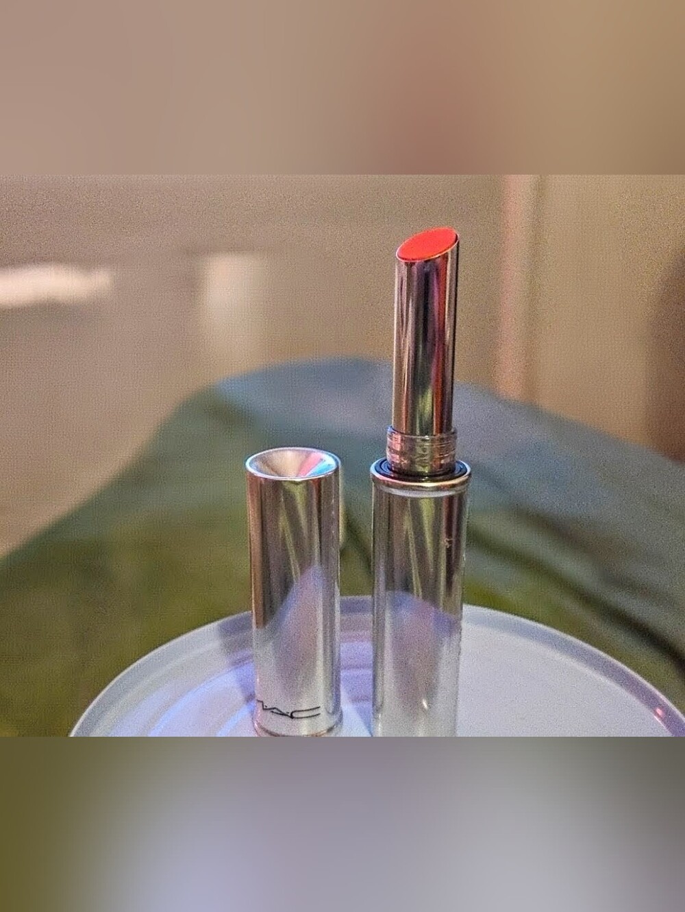 MAC Locked Kiss 24HR Lipstick | Renegade 57 | NIB | Bright Orange Red Matte
